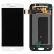 Resim Samsung Kdr Galaxy S6 ( Sm - G920f ) Servis Orijinali Lcd Dokunmatik Ekran Beyaz 