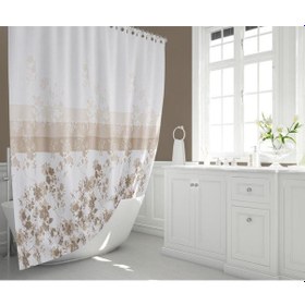 Resim Zethome Tropik Banyo Duş Perdesi 4131 Tek Kanat 1X180X200 Kahverengi 