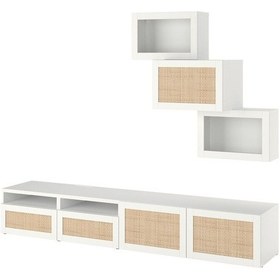 Resim Tv Ünitesi, Beyaz, 240x42x190 Cm, Studsviken Beyaz 