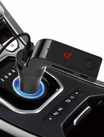 Resim NOYİSKA Tüm Arabalara Uyumlu Fm Transmitter Oto Çakmaklık Şarj Usb Girişli Araç Bluetooth Mp3 Çalar 