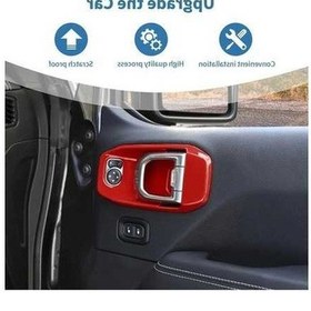 Resim Pazly Silvery Jeep Wrangler Jl Jlu Gladiator Jt 2018 2024 Tüm Mevsimler İç Kapı Kolu Kılıfları Rt Tcz Style Otomobil İçin Ö 