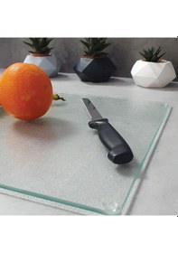 Resim Decorita Cam Kesme Tahtası - Cam Kesme Tablası Buzlu Cam 30cm 
