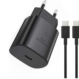 Resim Samsung Galaxy A51 Uyumlu Adaptör Hızlı Şarj Cihazı Type-c 25w Pd 5a Kablo 