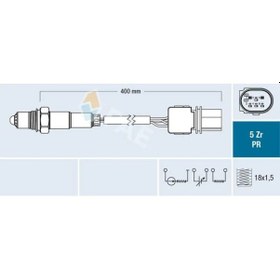 Resim Citroen C4 Oksijen Sensoru 1.6 Hdi 2011-2017 Fae 75061 
