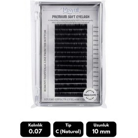 Resim Misyul 0.07c Natural Kıvrım 10 Mm Soft Eyelash Doğal İpek Kirpik 16'lı 