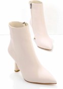 Resim Bambi Mat Bej Saten Kadın Bot & Bootie K02992052938 