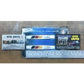 Resim Carub Arma Motorsports S-Line Yazı Metal Grey 2Li 