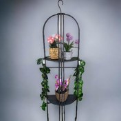 Resim T.Concept Dekoratif, 3 Katlı Kuş Kafesi Şeklinde Çok Amaçlı Çiçek Rafı 