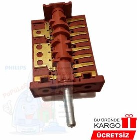 Resim Silverline Uyumlu Fırın Komütatörü Ankastre Fırın Kademe Anahtarı 