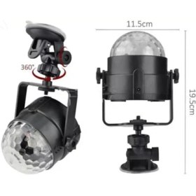 Resim Sepetink 7 Farklı Aydınlatma Modu ve Ses Sensörlü Disko Topu Lambası 