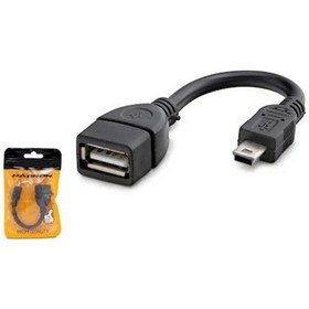 Resim Mini Usb Otg 5 Pin Otg 15 Cm Oto Teyp İçin Usb Çevirici 