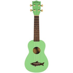 Resim Kala Makala Shark Soprano Yeşil Ukulele 