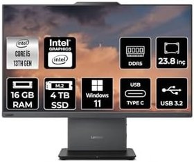 Resim LENOVO ThinkCentre Neo 50a G5 i5 13420H 16GB DDR5 4TB SSD 23.8" FHD W11H All in One & PER4 Bellek 