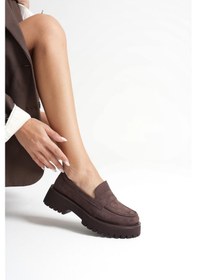 Resim Rion Kadın Günlük Süet Acı Kahve Ayakkabı Acı Kahve Süet 