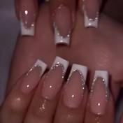 Resim 24pcs Elegant White French Tip Press-On Nails Kit – Includes Jelly Glue & Nail File | Minimalist Acrylic Fake Nails for Brides, Professionals & Trendy Styles | Reusable Salon-Grade Nails for Weddings, Dates, Office & Special Events, Nail Art Supplies, Wedding Nail Decor, Geometric Pattern Nails, Glossy Finish Nails, Highquality Pressons, Nail Accessories, Bridal Manicure, Professional Manicure, Durable Pressons, Beauty Lovers 