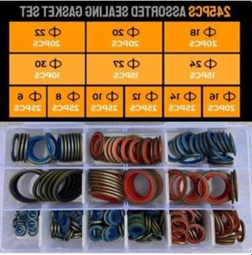 Resim Pazly 245 Adet Kombinasyon Contası M6-m16 Sızdırmazlık Farklı Boyut 