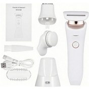 Resim Hangfox Beyaz Usb Şarjlı 3'ü 1 Epilasyon Aleti - Hassas Tıraş, Detay Kırpma Ve Yüz Temizleme Fırçası - Ipx6 Su Geçirmez, Led Işıklı, Ergonomik Tasarım 2 Saat 