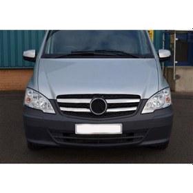 Resim Mercedes Vito Krom Ön Panjur 2010-2014 4 Parça Paslanmaz Çelik 