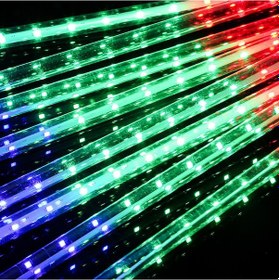 Resim Skycity Renkli Led Yağmur Gökyüzü Işık Zinciri, Dış Mekan Sıcaklıklı Dekoratif Işıklar, Su Geçirmez, 30cm 8 Adet Set Amerikan Standartı Diğer 