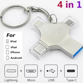 Resim Tablet ve Telefon Uyumlu 64 GB 4 In 1 Flash Disk Usb Bellek 