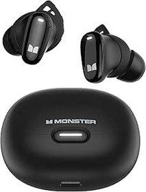 Resim Monster N-Lite 206 Kablosuz Kulaklık Bluetooth 5,4 inç Kulak Kulaklık, Bluetooth Kulak Tomurcukları Dahili Mikrofon, Dokunmatik Kontrol, Rahat Uyum, USB-C Hızlı Şarj, IPX6 Su Geçirmez, 25H Çalma 