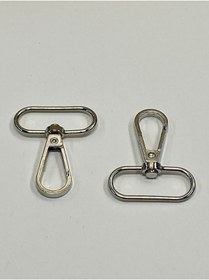 Resim Karantuhafiye Çanta Kancası / Büyük Klasik Model / 2 Li Set Gümüş Gümüş 