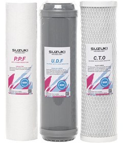 Resim Sulook 10" Açık Kasa Su Arıtma Cihazı Tam Set (6 Filtre) Mineral Filtre İlaveli 
