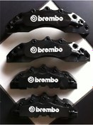 Resim Her Araca Uyumlu Brembo Kaliper Kapağı Siyah Renk 4'lü Set 