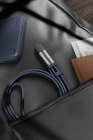 Resim Energea Sheath Travel 1.2M 60W 2in1 Type-C to Type-C ve USB-A Hızlı Şarj Kablo - Turuncu 
