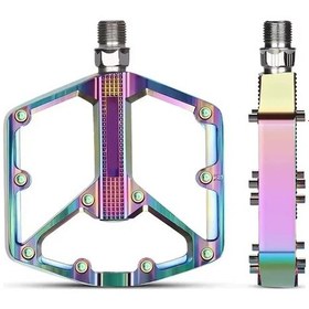 Resim Forte Gt Alüminyum Platform Bisiklet Pedalı Rainbow Xbyc-1818 Siyah 