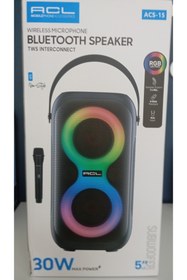 Resim ACL ACS-15 MİKROFONLU BLUETOOTH HOPARLÖR 