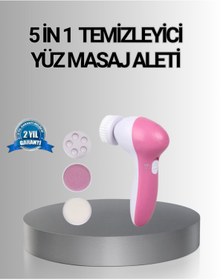 Resim Skygo 5 Başlıklı Yüz Masaj Aleti – Cilt Temizleme, Peeling, Siyah Nokta ve Gözenek Bakımı 