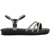 Resim Siyah Kadın Düz Sandalet Pc-5100 Z Siyah 