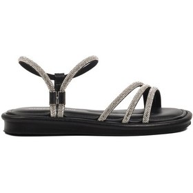 Resim Siyah Kadın Düz Sandalet Pc-5100 Z Siyah 