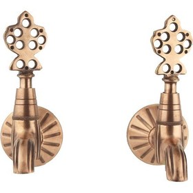 Resim FKN LPD İkili Bakır Osmanlı Musluk 