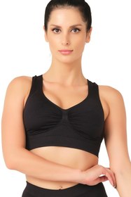 Resim Emay Seamless Toparlayıcı Sporcu Sütyen 4011 Siyah 
