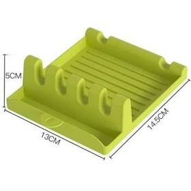 Resim Çok Amaçlı Kaşık Altlığı Kepçe Altlığı Kapak Tutucu Çok Renkli 