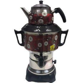 Resim Aldente Dekorlu Elektrikli 4.5 L Çay Semaveri 
