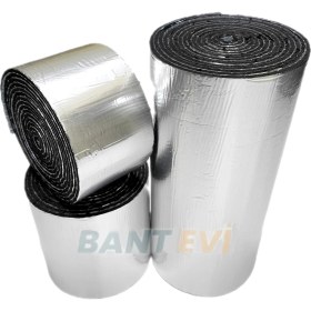 Resim Bant Evi Folyolu Araç Ses Yalıtım Şiltesi 9mm 20cmx5m Folyolu Kendinden Yapışkanlı Kauçuk Izolasyon Malzemesi 