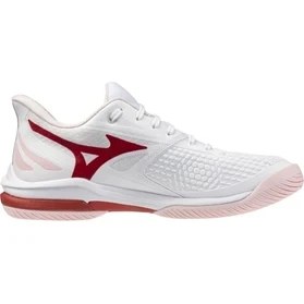 Resim Mizuno Wave Exceed Tour 7 Ac Kadın Tenis Ayakkabısı Beyaz / Kırmızı 