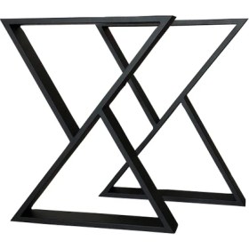 Resim Abronya Masa Ayağı Yemek Çalışma Ofis Toplantı Yemek Masası Metal Ayak 1 Çift 2 Adet 