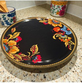 Resim Sudedi Home Lorena Asorti Altın Yaldızlı Siyah Tepsi Altın - Siyah 