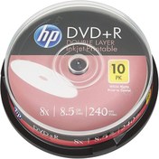 Resim HP Double Layer Printable Dvd+r 8x 8.5gb 240min 10 Adet Kutulu 