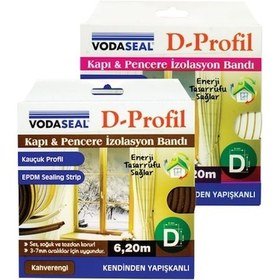 Resim Nm Kapı Pencere Izolasyon Bandı - D Profil- Kahve 