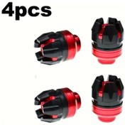 Resim Hightower 4 Parça Kırmızı Kaymaz Motosiklet Koruma Kılıfı Dayanıklı Alüminyum Çarpışma Dirençli 