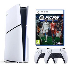 Resim Playstation 5 Slim cdli +2.kol Dualsense +Ps5 FC26 (İthalatçı Garantili) 
