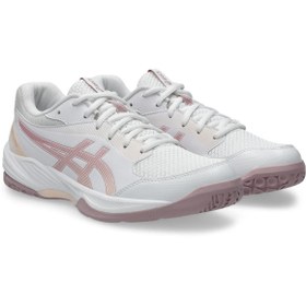 Resim Asics GEL-TASK 4 Kadın White/Guava Voleybol Ayakkabısı 1072A106-105 