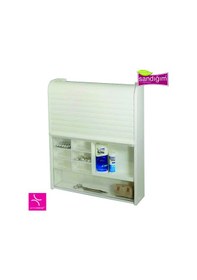 Resim Primanova Panjurlu Çok Amaçlı Kilitli Ecza ve Banyo & Alet Dolabı Beyaz 