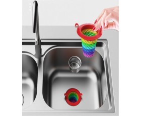 Resim Renkli 6 Kademeli Lavabo Süzgeci 