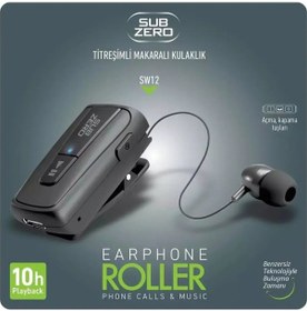 Resim Subzero SW12 Makaralı Titreşimli Bluetooth Kulak İçi Kulaklık 
